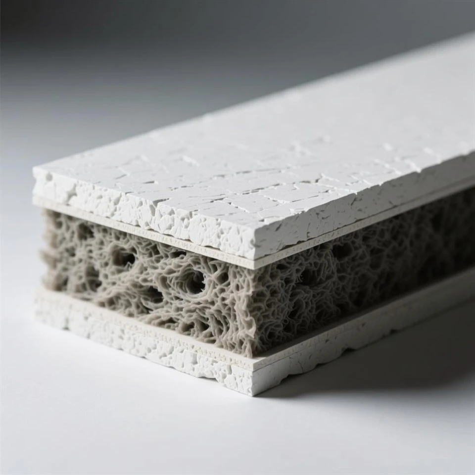 Gypsum Rock Wool Sandwich Panel high quality